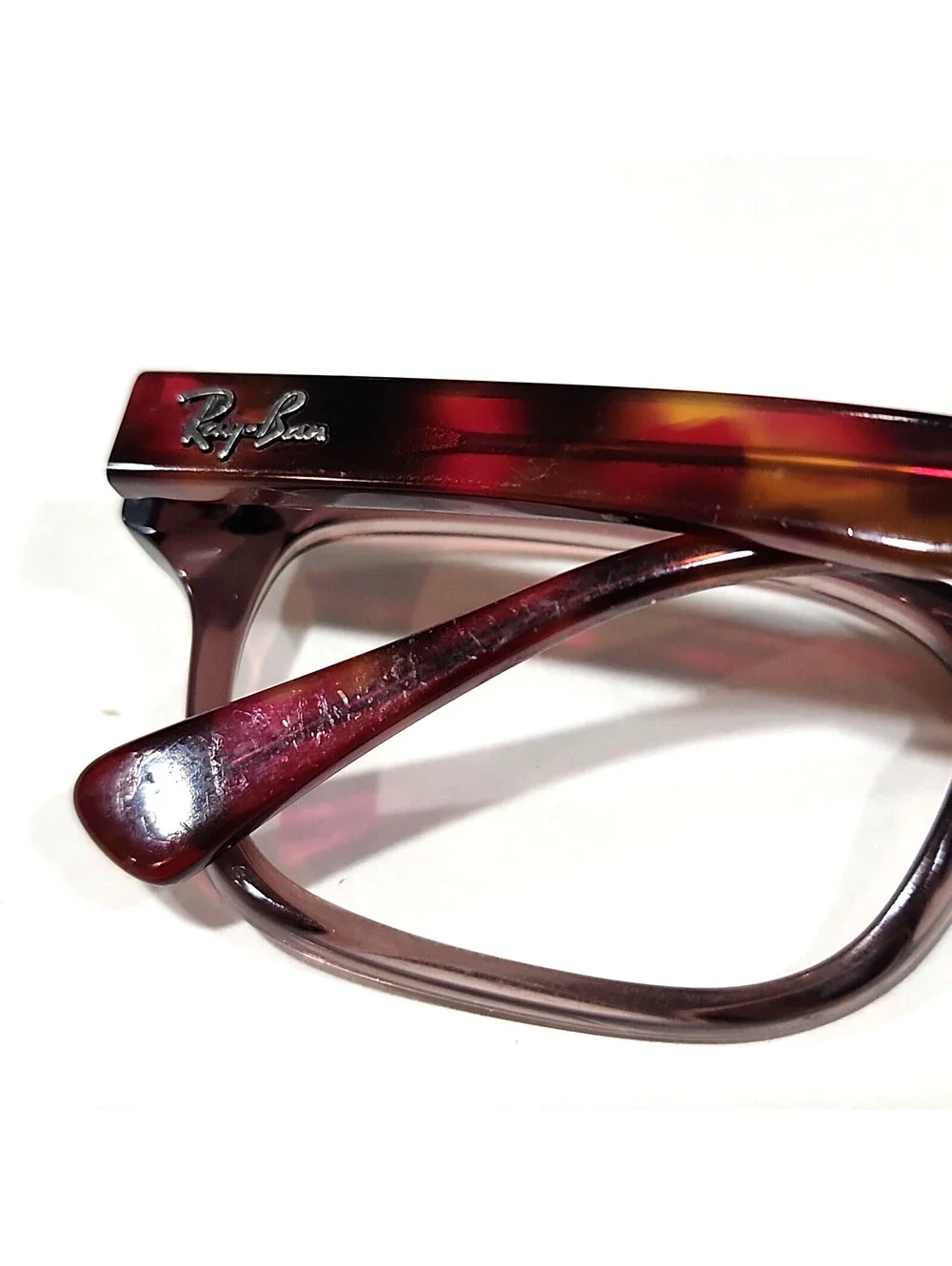 Ray Ban RB5286 5628 Purple Tortoise Square Eyeglasses 51-18 135